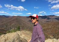 Drew Powell at the top of Lookout Mountain in Montreat, NC