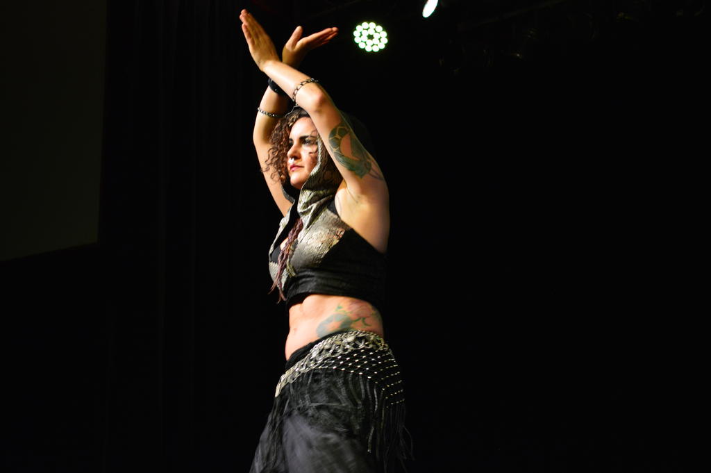 Violet Julia Clear Hays, studio instructor, for tribal bellydance solo